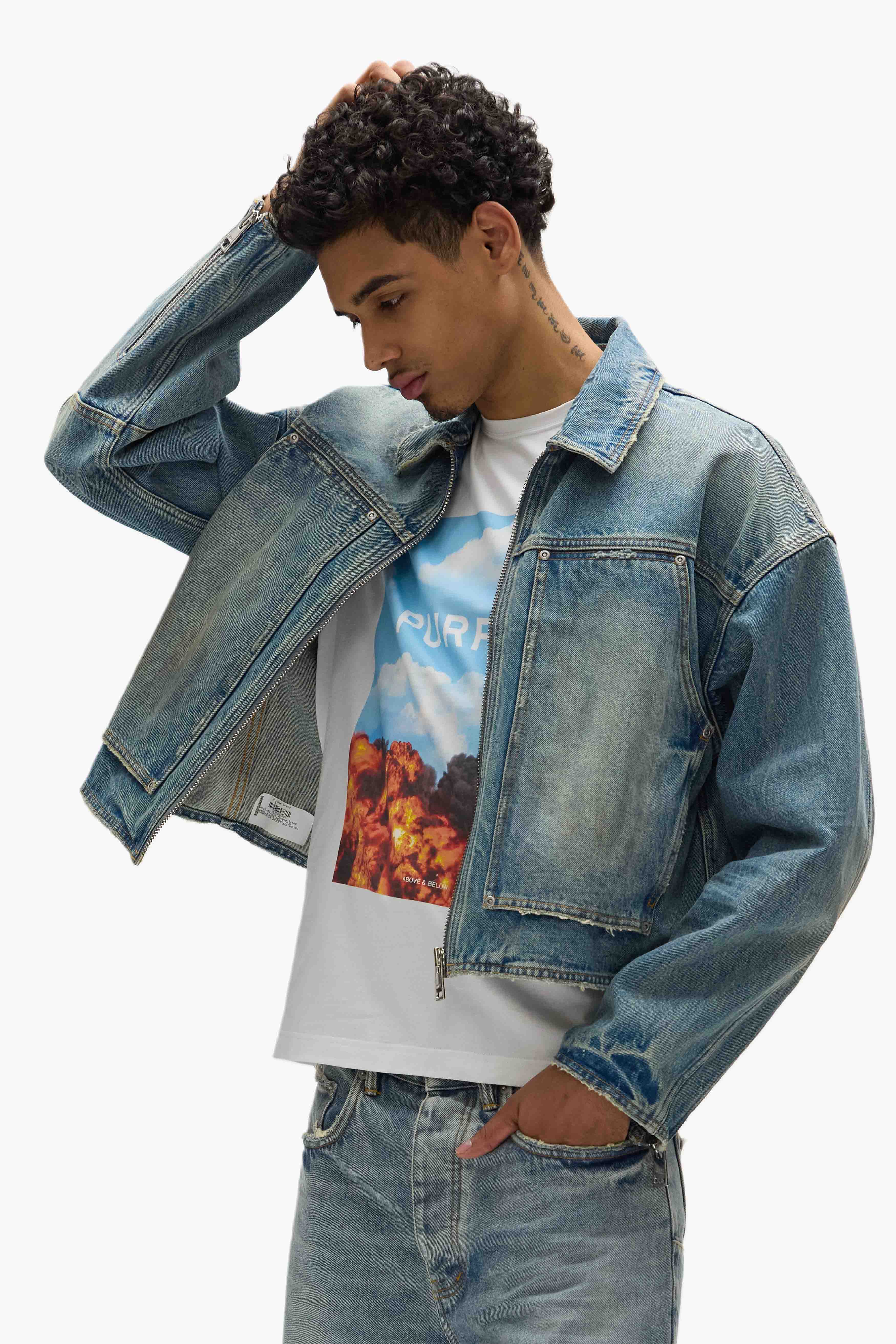 Cropped Carpenter Jacket - Image 4