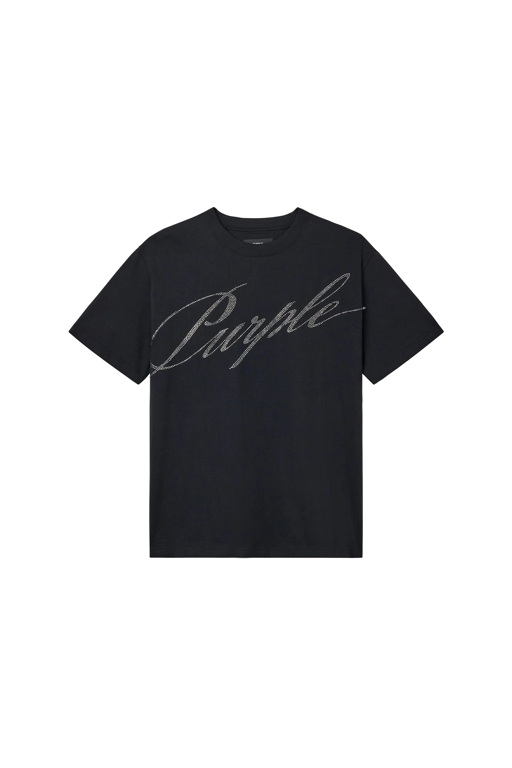 Crystal Slanted Script Tee