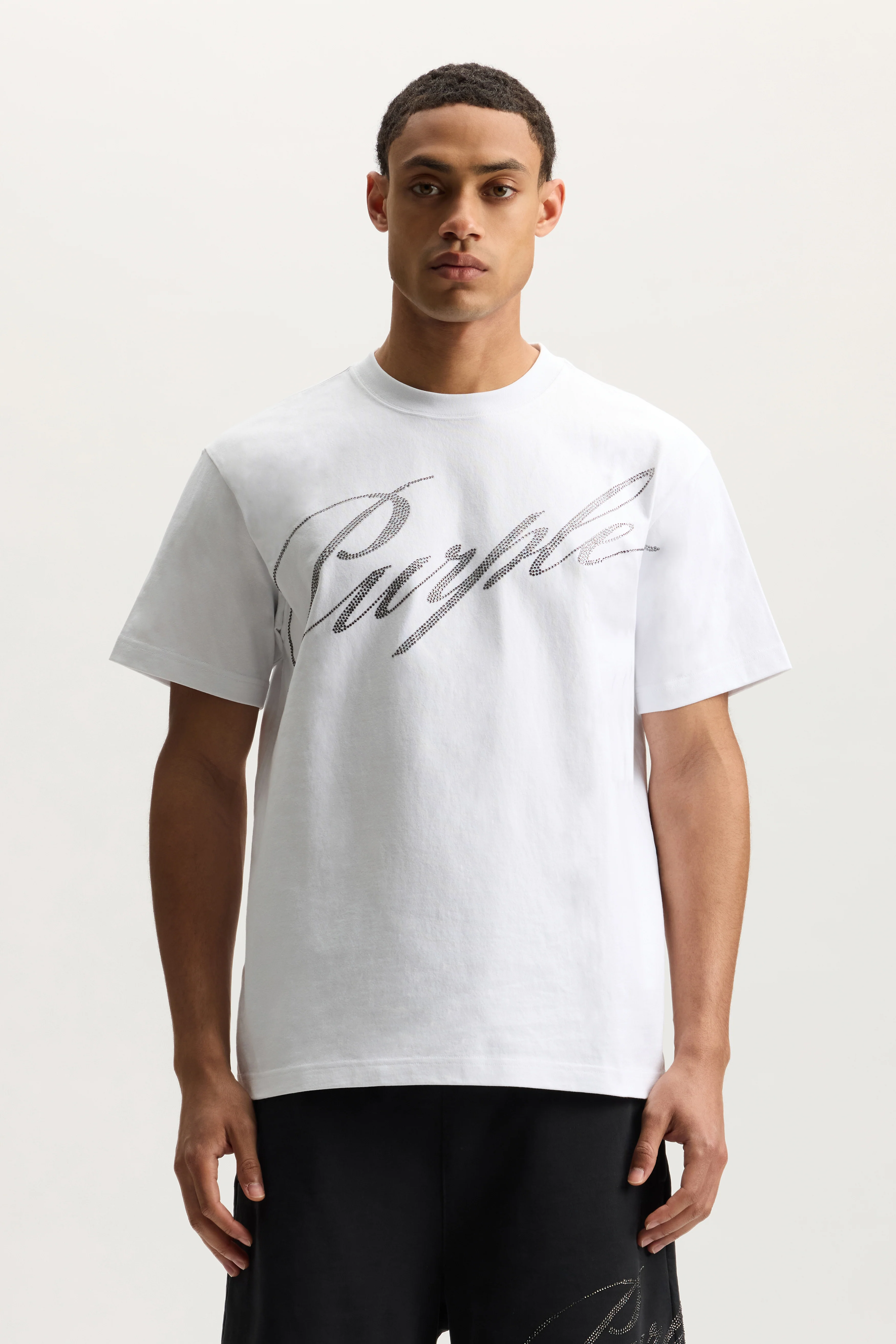 Crystal Slanted Script Tee - Image 2