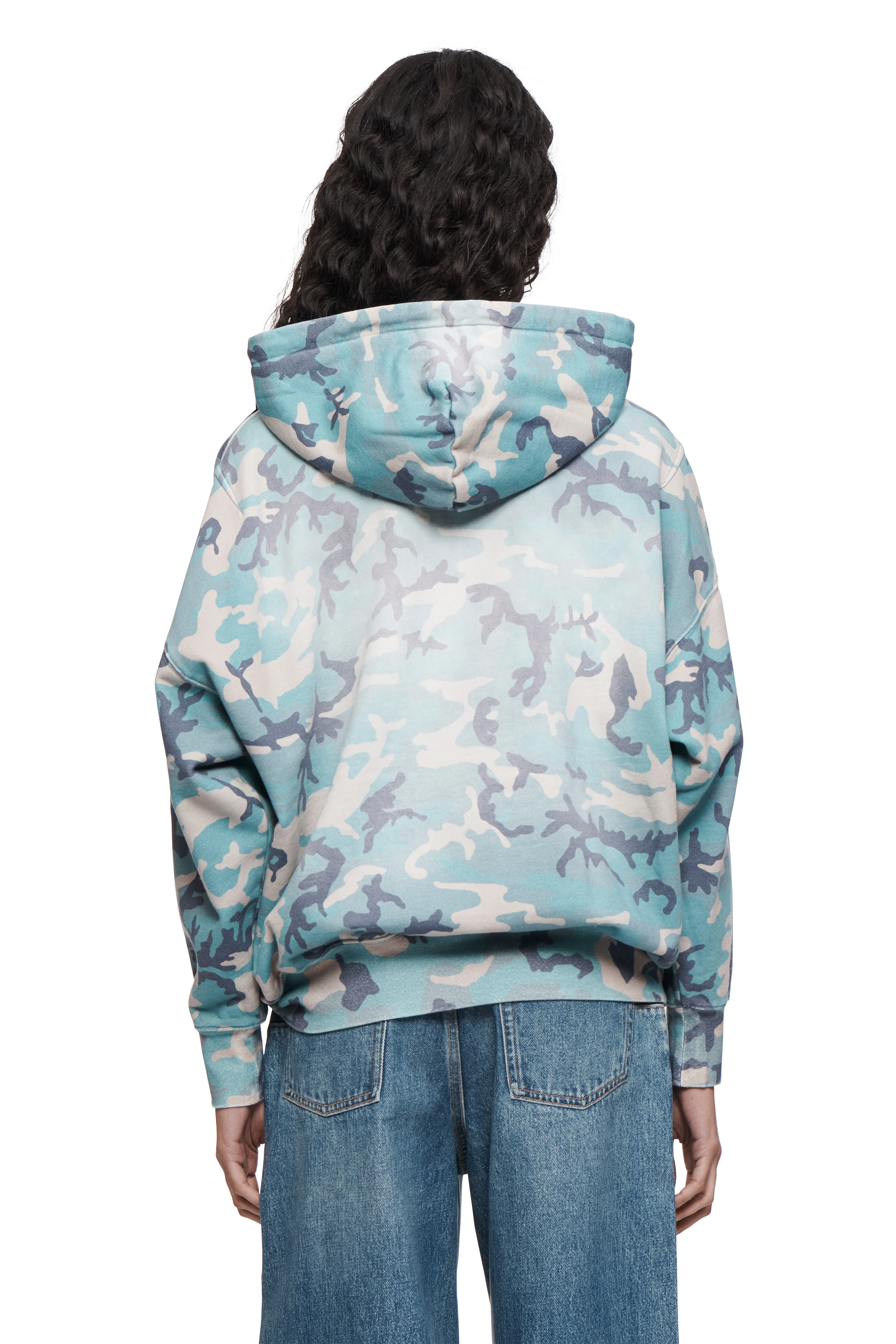Faded Camo Pull Over Hoodie - Image 2