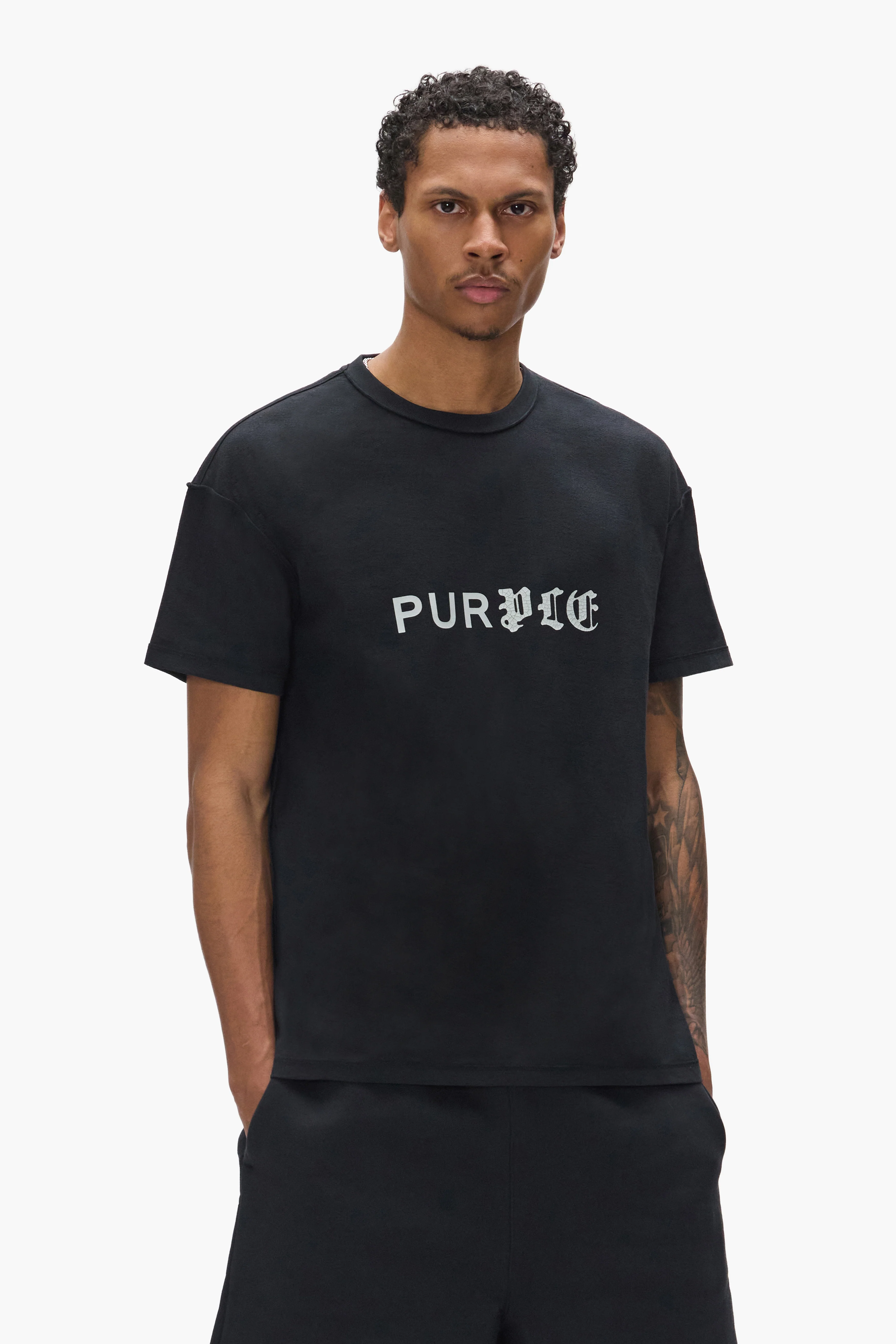 Half & Half Wordmark Tee - Image 4