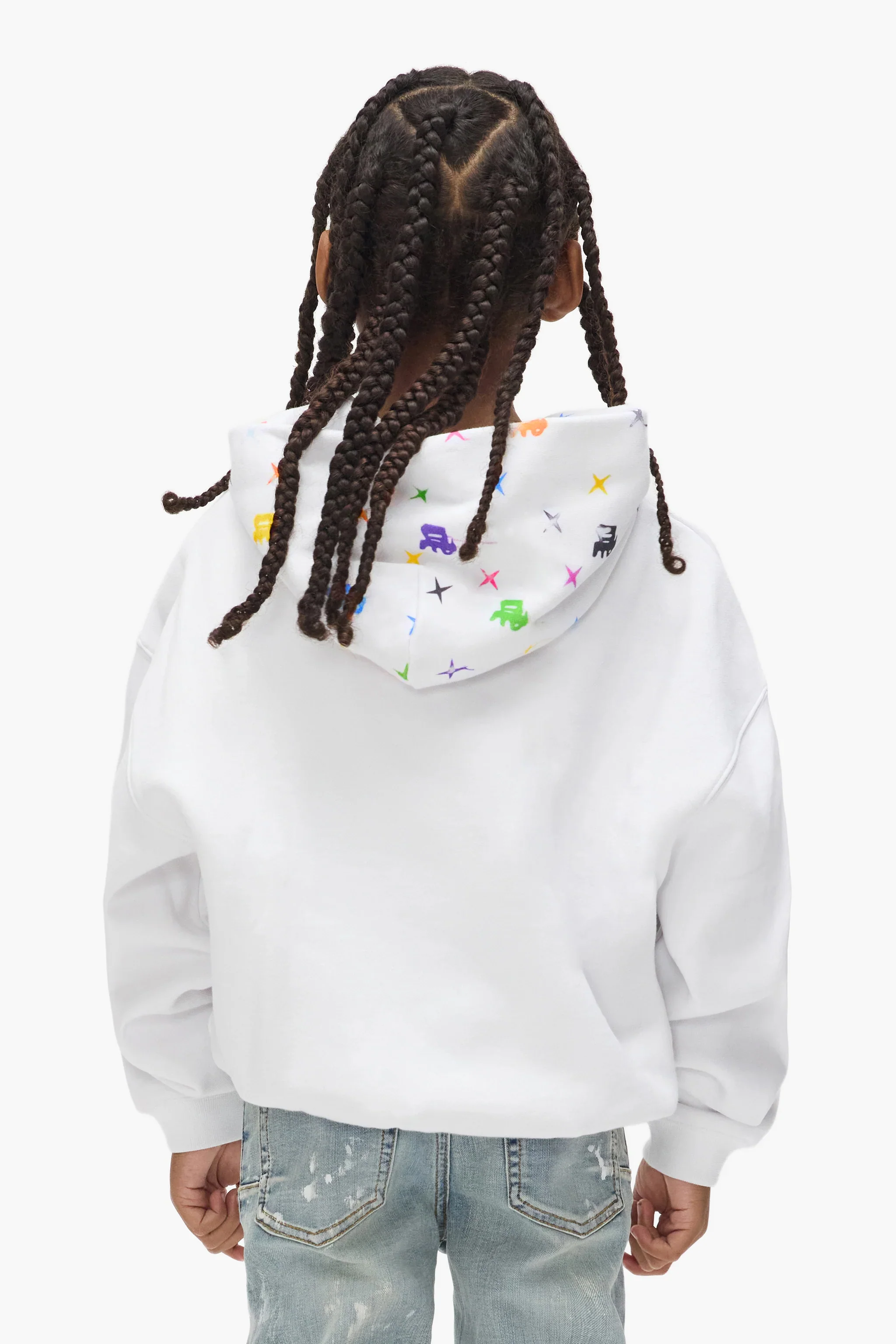 Kids' Painted Monogram Hoodie - Image 2