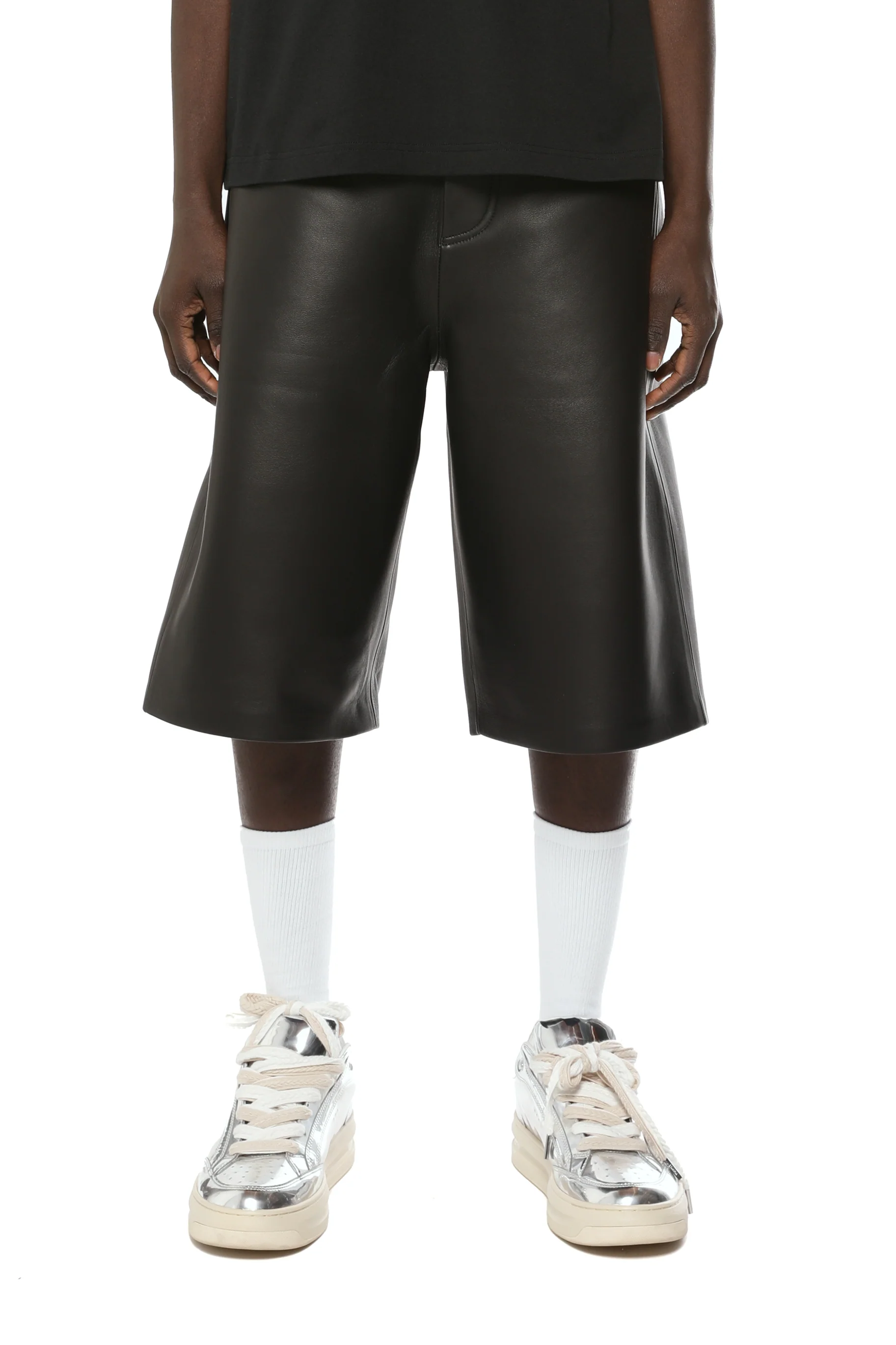 Leather Bonded Short