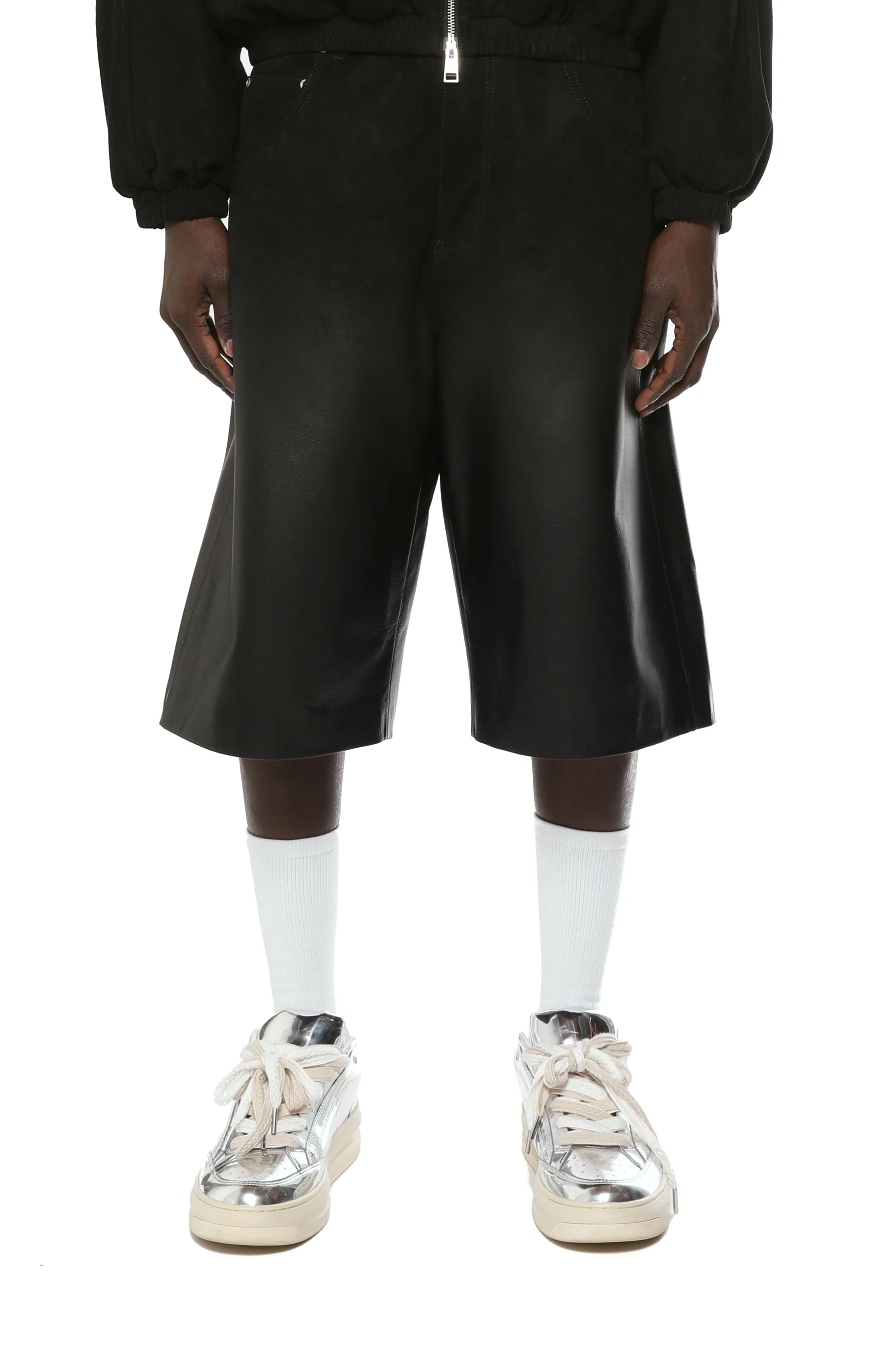 Leather Track Short