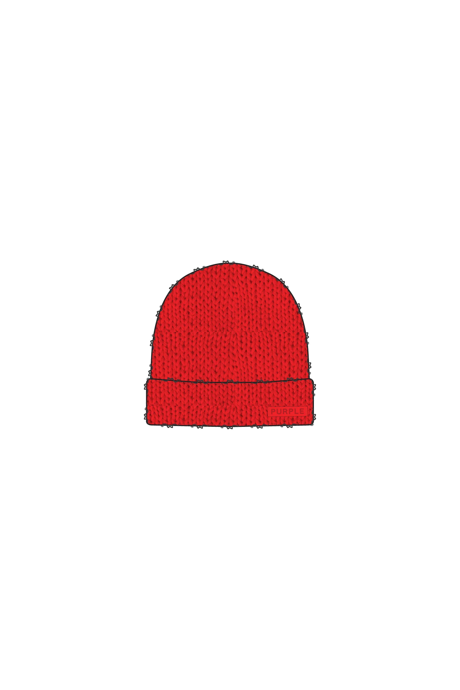 Mohair Purple Brand Beanie