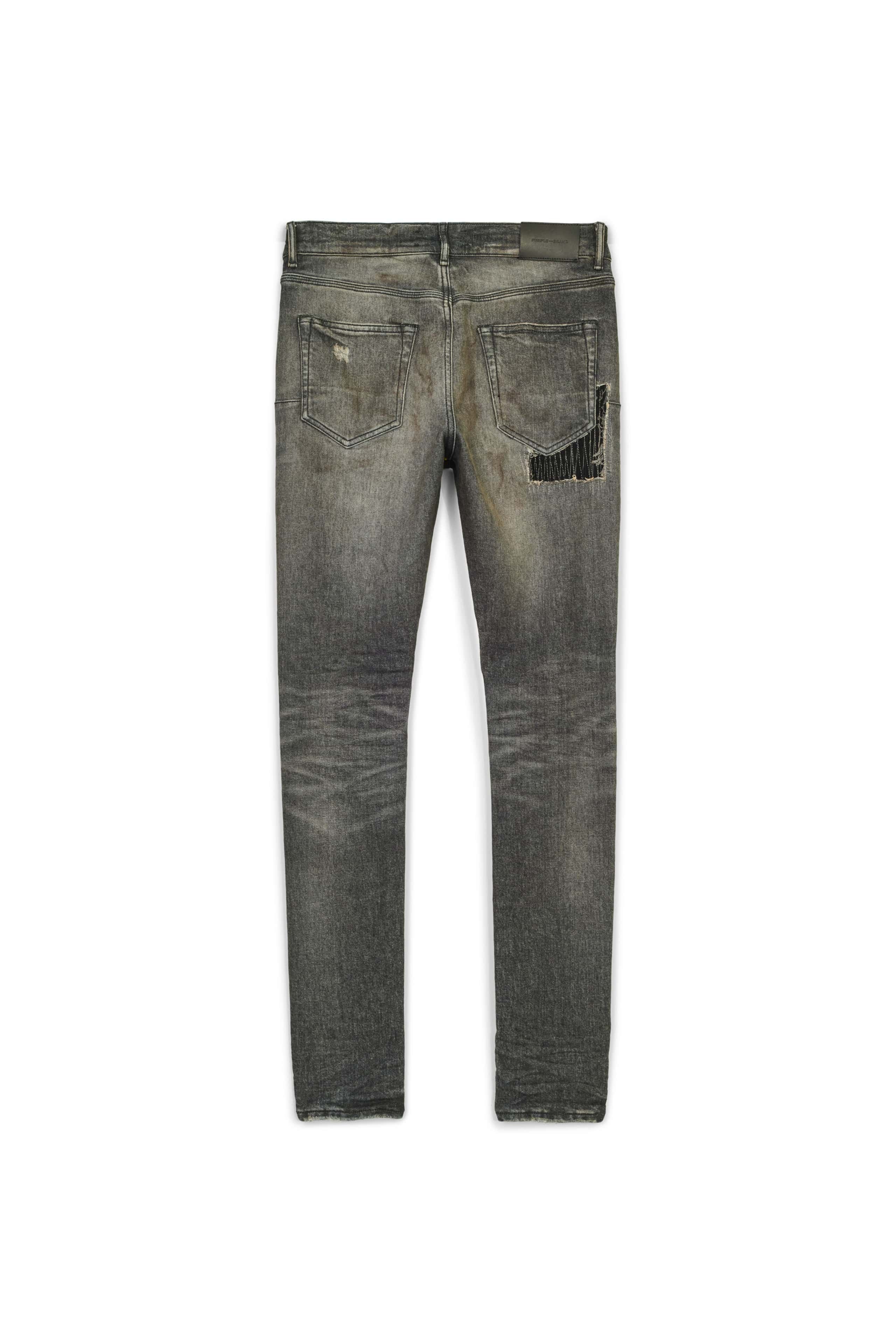 P001 LOW RISE SKINNY JEAN - Tinted Black Repair - Image 6