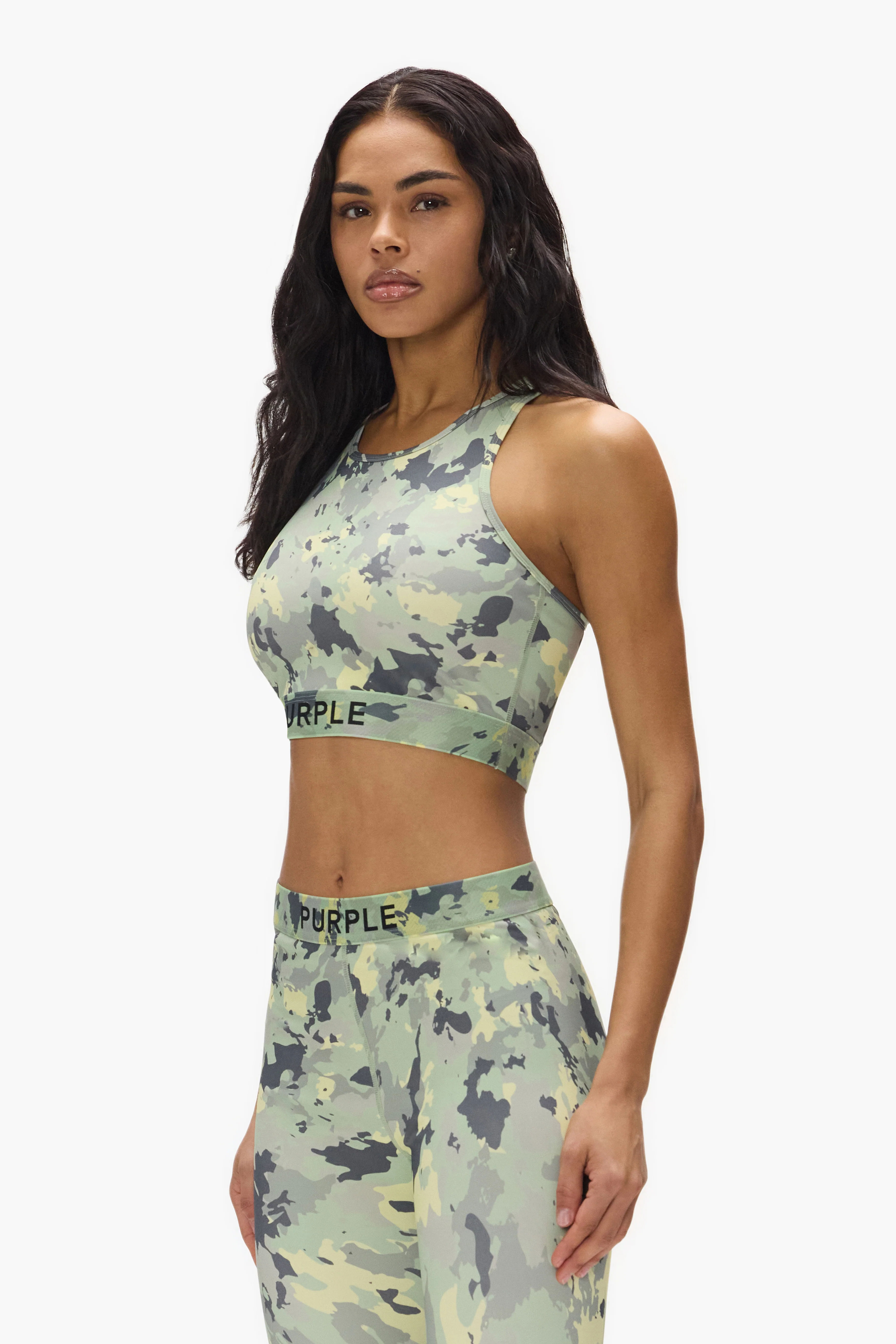 Painted Camo Nylon Bralette - Image 3