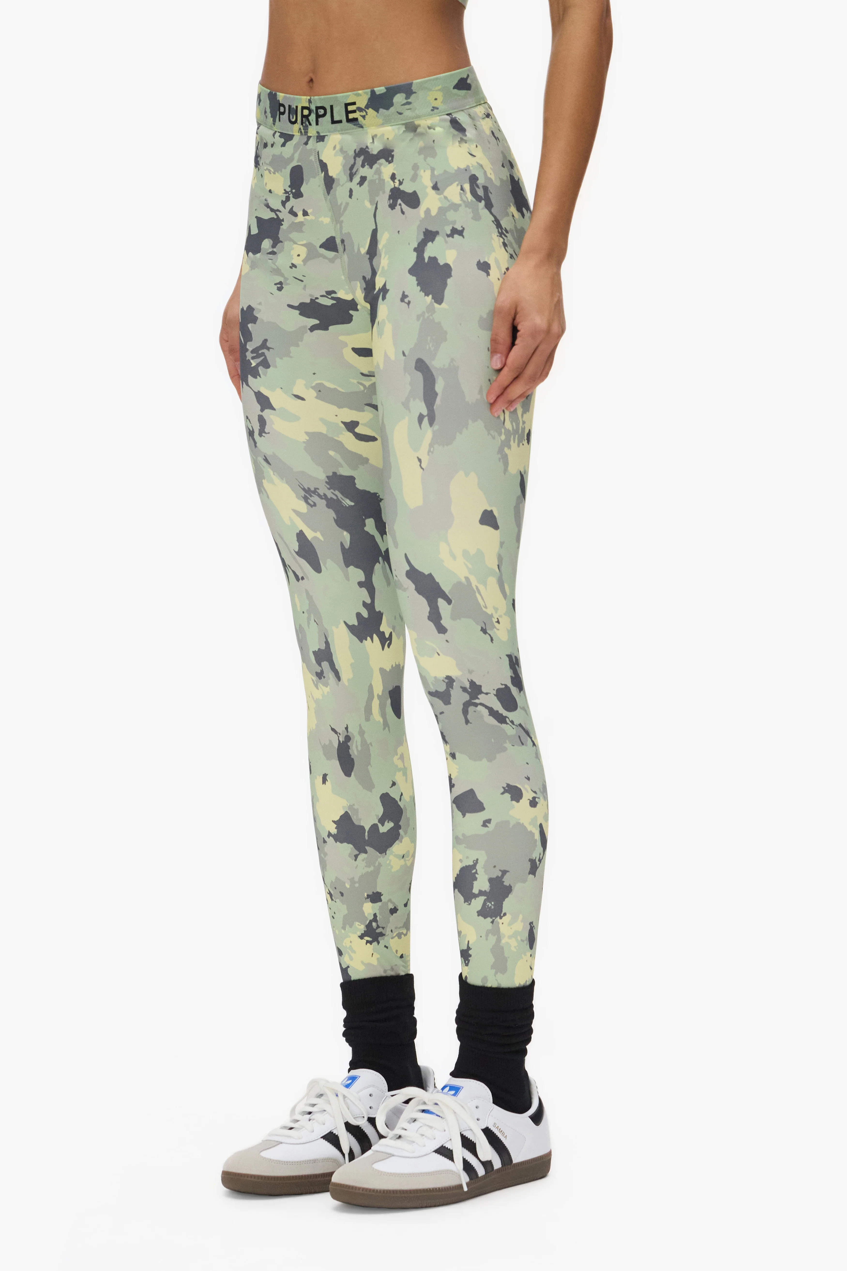 Painted Camo Nylon Legging - Image 3