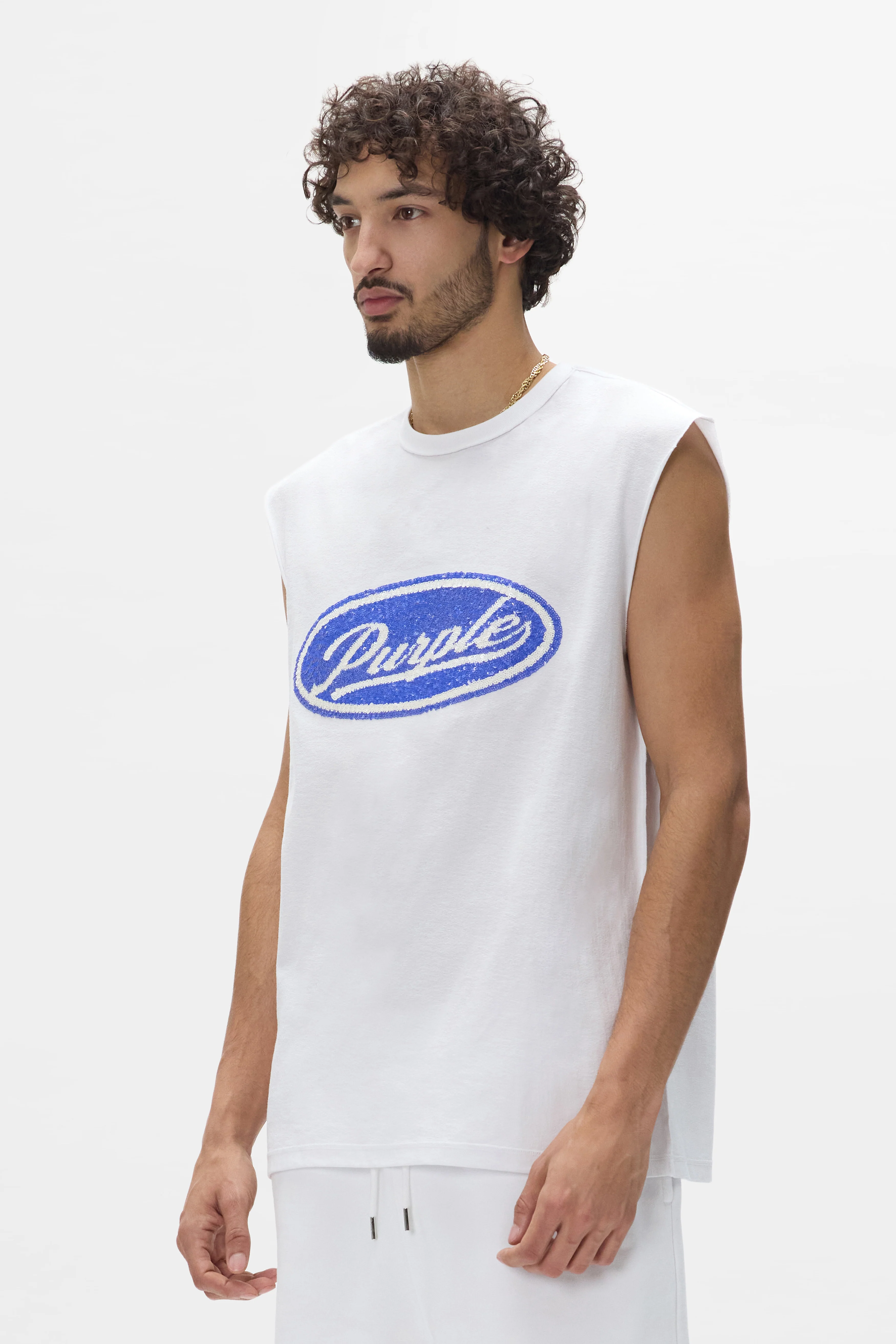 Sequin Script Tank Top - Image 2