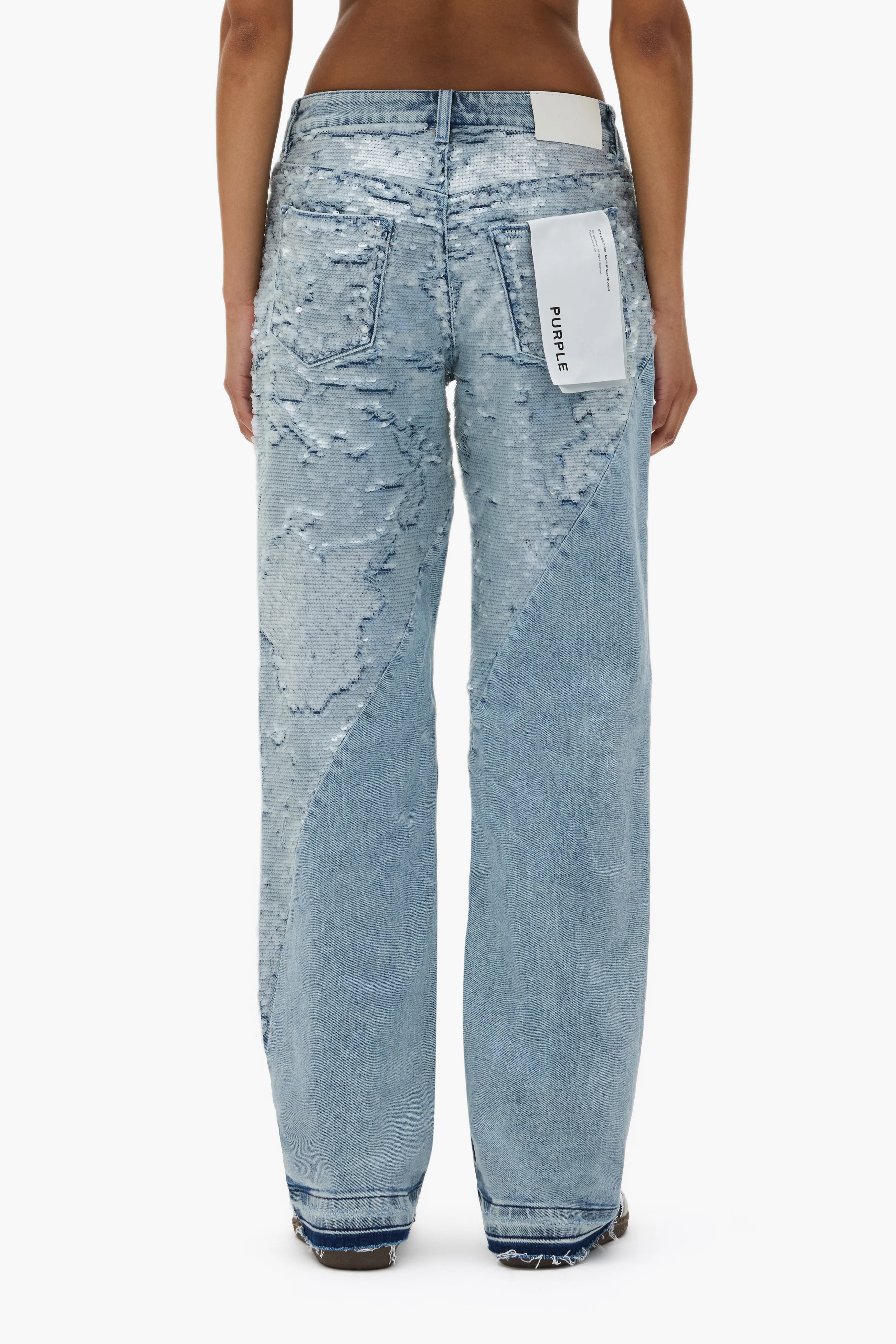 Slim Straight Split Sequin - Image 3