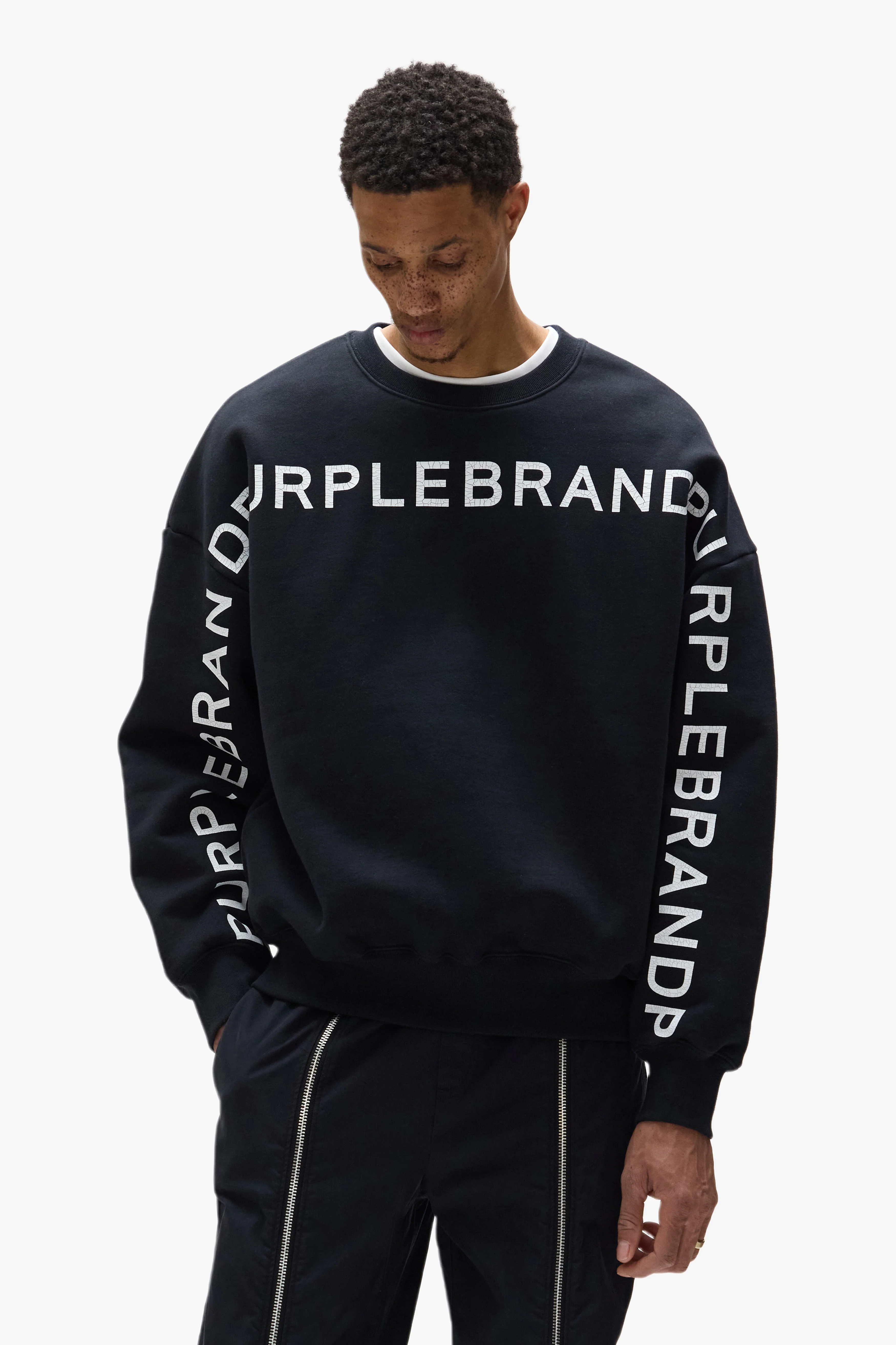 Wordmark Repeat Crewneck Sweater - Image 4